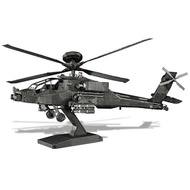 Piececool AH-64 Apache Helicopter 3D Metal Model Assembly Toy (145 pieces)