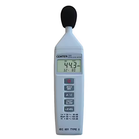 Compact Sound Level Meter Noise Level Tester Resolution 0.1DB CENTER-325