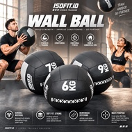 ISOFIT Wall Ball Hyrox Ball/ Medicine Ball Weighted Ball for Cross Training Gym HYROX