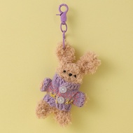 DIY Fuzzy Wire Kit for Dolls - Sweater Bear Keychain Handmade Plush Toy Making Material Set for Kids