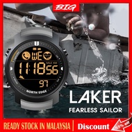 North Edge Laker Smart Watch Men Waterproof Fitness Watch Swimming Running Sports Pedometer Smart Wa
