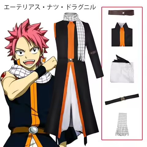 Etherious Natsu Dragneel Cosplay Costume Anime FAIRY TAIL Cosplay END Seven Years Later Uniform Cloa