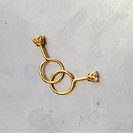 Best Seller Anting Bayi Balita Anak Anting Toge Permata Kadar 700 Perhiasan Anak Gold Earrings Baby