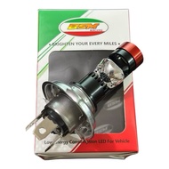 Lampu utama motor H4 putih kuning mini projector lampu laser vixion cbr klx crf dll