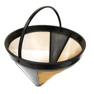 Stainless Steel Permanent Coffee Filter, Reusable Pour Over Cone For Coffee Makers, Fine Mesh C9c2