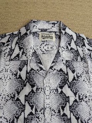 日本製造 Japan THE GUILTY PARTIES 黑白色蟒蛇紋短袖襯衫
