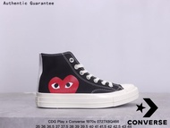 CDG Play X Converse 1970s Platform Sneakers - Official Authentic ของ แท้ รองเท้ากลางแจ้ง รองเท้าผ้าใ
