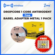 ZIMMLINK ANTI RODENT ftth dropcore drop core cable 1 core 3 rope FO 1core 3 wire seling