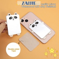 ZAIJIE24 Phone Back Sticker, Rabbit Animal Mini Make-up Mirror, Portable Panda Acrylic Cosmetic Mirror