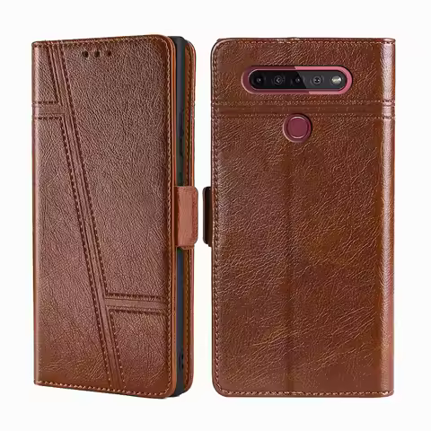 Luxury Wallet PU Leather Phone Case For For LG G7 G8 G8X V50 ThinQ V30 Plus Q Stylo 5 4 W30 Velvet P