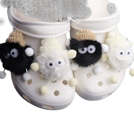 jibbitz jibbitz crocs crocs jibbitz set Hipster DIY Decorative Shoelace Buckles - Plush Fur Flowers