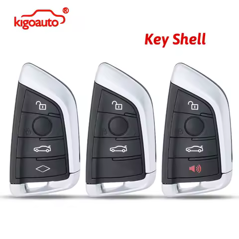 kigoauto Remote Key Case Shell 3/4 Button NBGIDGNG1 N5F-ID21A for BMW X5 X6 3 5 7 Series G20 G30 G32