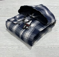 kemeja flanel Hoodie Berkupluk pria Motif Kotak-Kotak premium kualitas distro