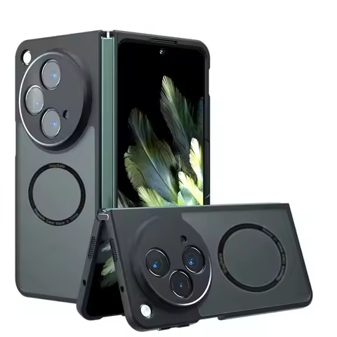 For Magsafe Luxury Transparent Case for Oneplus open one plus open Magnetic Wireless Charging Cover