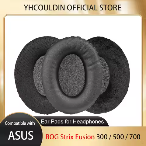 Oval Mesh Earpads for Asus Headphones ROG Strix Fusion 300 / 500 / 700 Ear Cushions Replacement Head