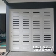 Komponen rel pintu besi tikung lipat minimalis garasi KENS