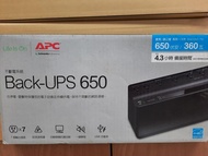 全新 APC 家庭網路用UPS BN650M1-TW 離線式 650VA360W 不斷電插座 內建USB充電座