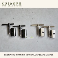 CS168ph Brompmod Titanium Hinge Clamp Plate &amp; Lever (Brompton, 3sixty, Pikes)