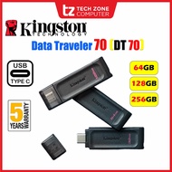 Kingston DataTraveler 70 DT70 USB-C Flash Drive Pendrive(64GB/128GB/256G)DT 70 OTG Smartphone Tablet