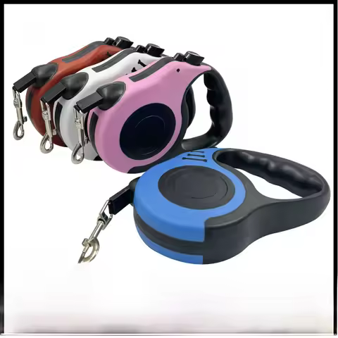 pet hand holding rope dog Automatic Retractable leash Bone Tractor Chain