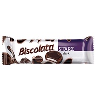 BISCOLATA STARZ dark , Bitter Chocolate Coated Biscuit Milk cream 88g {1PC , 3PCS , 6PCS}Delicious😋