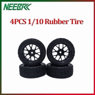 NEEBRC 1/10 4PCS Rubber Tire RC Racing Car Tires On Road Wheel Rim Fit For HSP HPI RC Car Part Diame