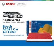 Bosch A2021 Engine Air Filter Element for Nissan Serena Hybrid 2.0 C26L (2014 - Present)