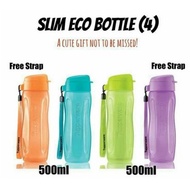 (Ready Stock)100%Tupperware Slim Eco Bottle 500ml - Tupperware brands