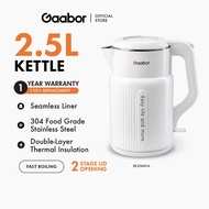 Gaabor 2.5L Kettle 1500W Smart Temperature Detect 304 Stainless Steel Automatic Power Off Fast Heati