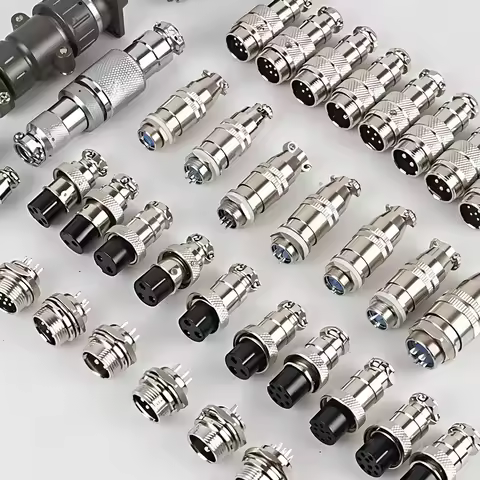 5/10/20Set GX12 GX16 GX20 Aviation Plug Sockets 2 3 4 5 6 7 8 9 10 12 14 15 Pin Male Female Electric