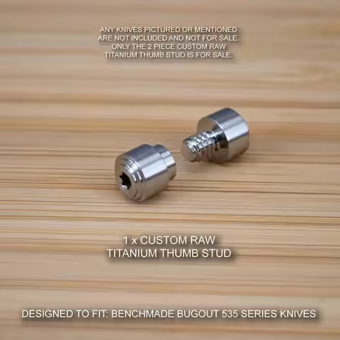 1/2 Pair Custom Titanium Alloy Thumb Stud For Benchmade Bugout 535 Knife DIY Folding Pocket Knives A