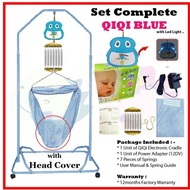 Viva Spring Cot Double Epoxy with 4 Wheel with Stopper + qiqi motor buaian elektrik + net complete s