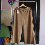 BIG SIZE ! 3XL - 5XL / BB 70 - 90kg Ada ✔ Bisa BUMIL | KULOT CREPE WAFFLE : Tebal & Elastis Super Ny