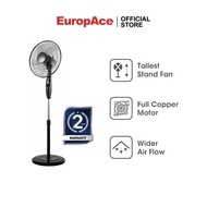 EuropAce 16 Stand Fan|ESF 3168C (Black)|Powerful Copper Motor and Wider Air Flow