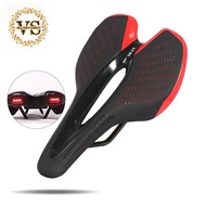 Road Bike Saddle with Tail Microfiber Folding Bicycle Cushion Mountain Saddle Bicycle Parts