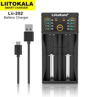 Liitokala Lii-202 1.2V 3.85V 3.7V 3.2V 18650 18350 18500 21700 14500 26650 AA AAA NiMH Rechargeable 