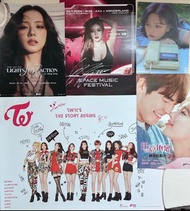 Blackpink Jisoo 4minute Hyuna有簽名 Twice Jeongyeon Miss A suzy 金宇斌 poster