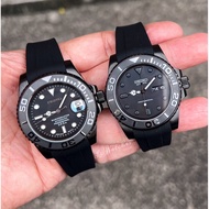 Seiko Mods Seikolex Yacht Master full black Mechanical watch seiko modify seiko modified Seiko custo