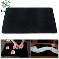 LANFO Magic Card Mat, Magic Props Mentalism Magic Trick Coin Pad, Easy To Do Gimmick Props Black 3 S