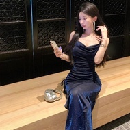 Blue dress for woman casual church lovito maxi dress for woman formal dress for woman elegant