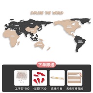 Modern Minimalist World Map Wall Decor Stickers Travel Photo Wall Decorations 3D Wall Hanging Decora
