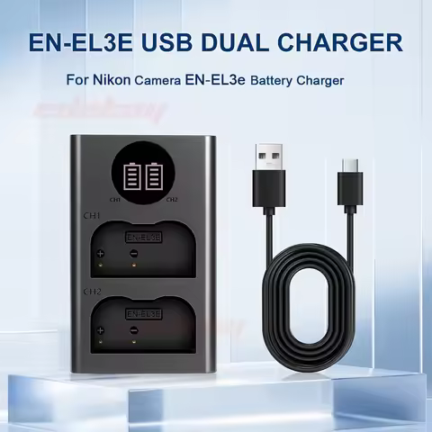 EN-EL3E EN EL3E ENEL3E Battery with Charger for Nikon D90 D80 D300 D300s D700 D200 D70 D50 D70s D100