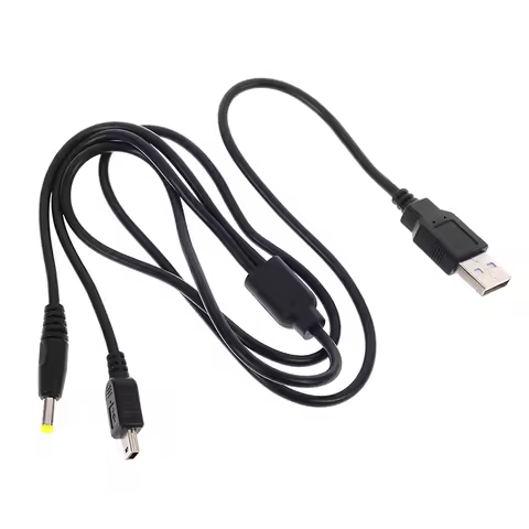 1pc 2-in-1 USB Data Cable / Charger Charging Lead for Psp 1000 / 2000 /3000 Playstation Portable Son