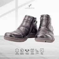Justin otto sepatu boots kulit pria art asb 831