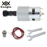 DC Motor CNC 775 Spindle Motor 100W 12-24VDC 10000RMP + ER11 Collet for DIY Mini CNC 3018 3018Pro 30