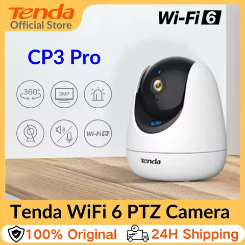 Tenda 2K Indoor Camera WiFi6 Wireless Cameras for Home Security One-Touch Calling Human/Pet/Baby Cry