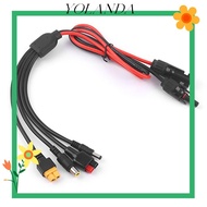 YOLAN  Panel Extension Cable, 30A 1m Length  Wire, Connector MC4 to DC5521 7909 XT60 Female Connecto