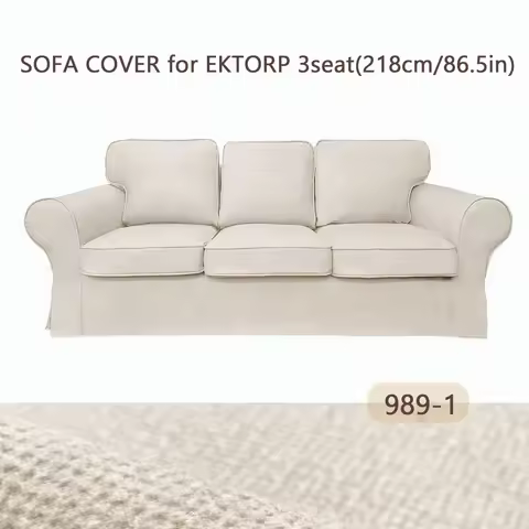 EKTORP Sofa Cover 3seat sofa Living Room Cover Cushion Cover Sofa Pillow Linen Touch (Polyester)
