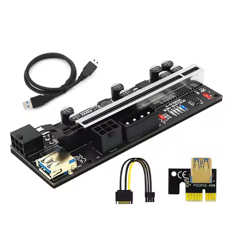 PCIE Riser 010 010X VER010X 010S Plus USB 3.0 Cable Cabo Riser GPU PCI Express X16 Riser for Video C