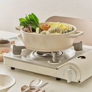 韓國IH雙耳湯鍋20cm (附鍋蓋)禮物推薦 鍋子不沾鍋送禮烤盤